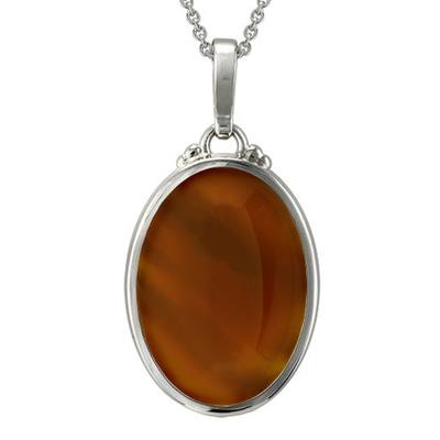 Carnelian Infinity Cremation Pendant